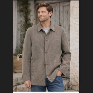 HAUPT Sport Coat Mens 46R Brown Beige Blazer Lined Made Germany Classic